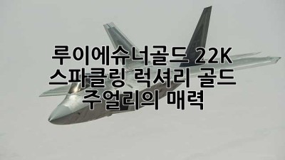 루이에슈너골드 22K 스파클링: ✨럭셔리 골드 주얼리의 매력✨